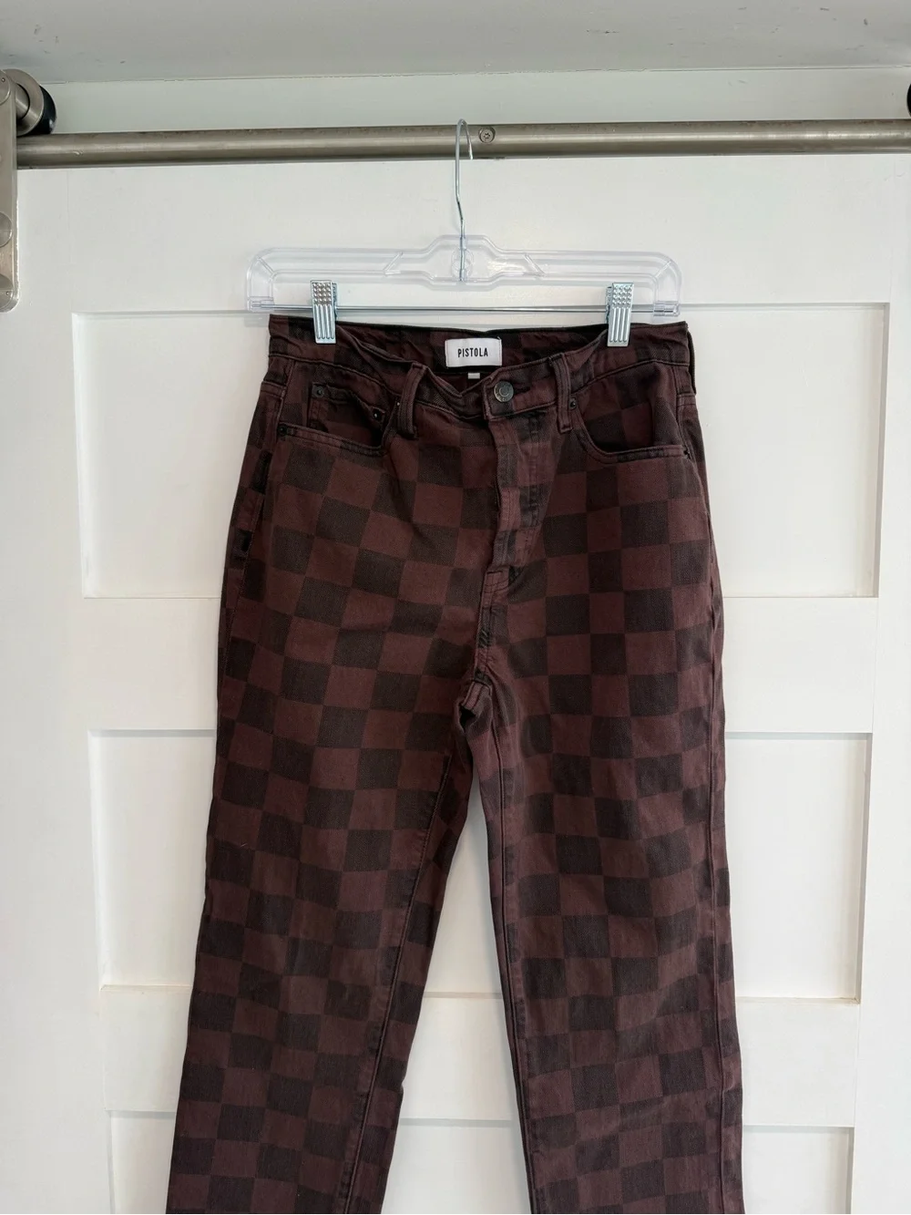 Pistola Charlie high-rise straight ankle jeans in Arcadian pattern - Size 26